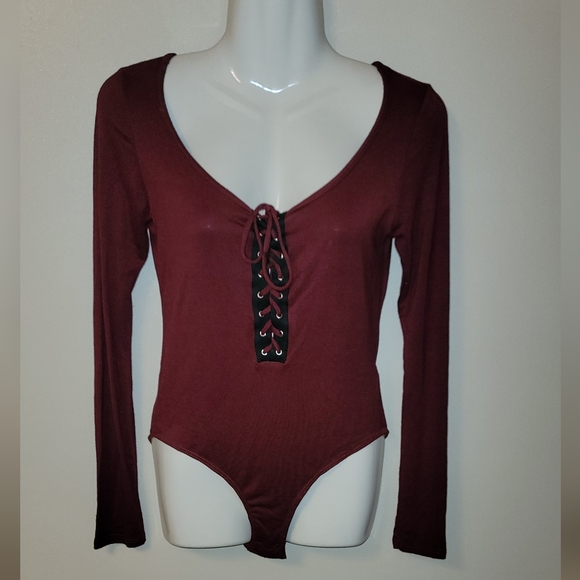 Lace-up Bodysuit - Picture 1 of 5